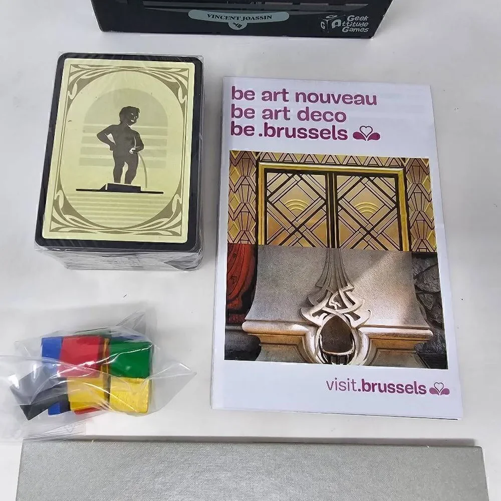 BRUXELLES 1897 CARD BOARD GAME ENGLISH EDITION MISSING RULEBOOK OTHERWISE MINT